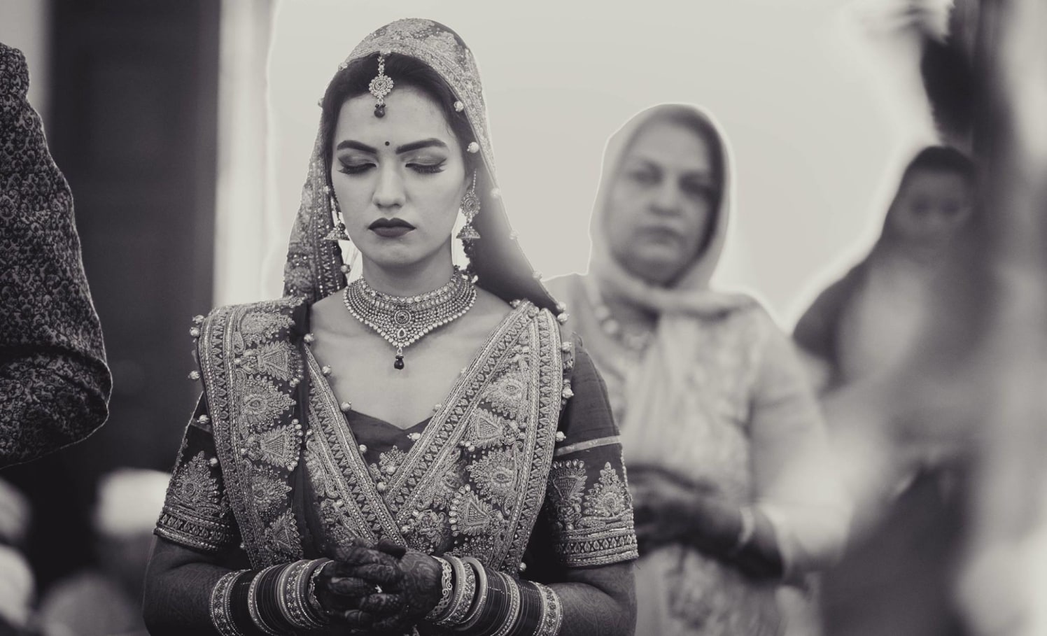The Punjabi bride's Candid Shot Captured by Dushyantha Kumar C Wedding-photography | Weddings Photos & Ideas