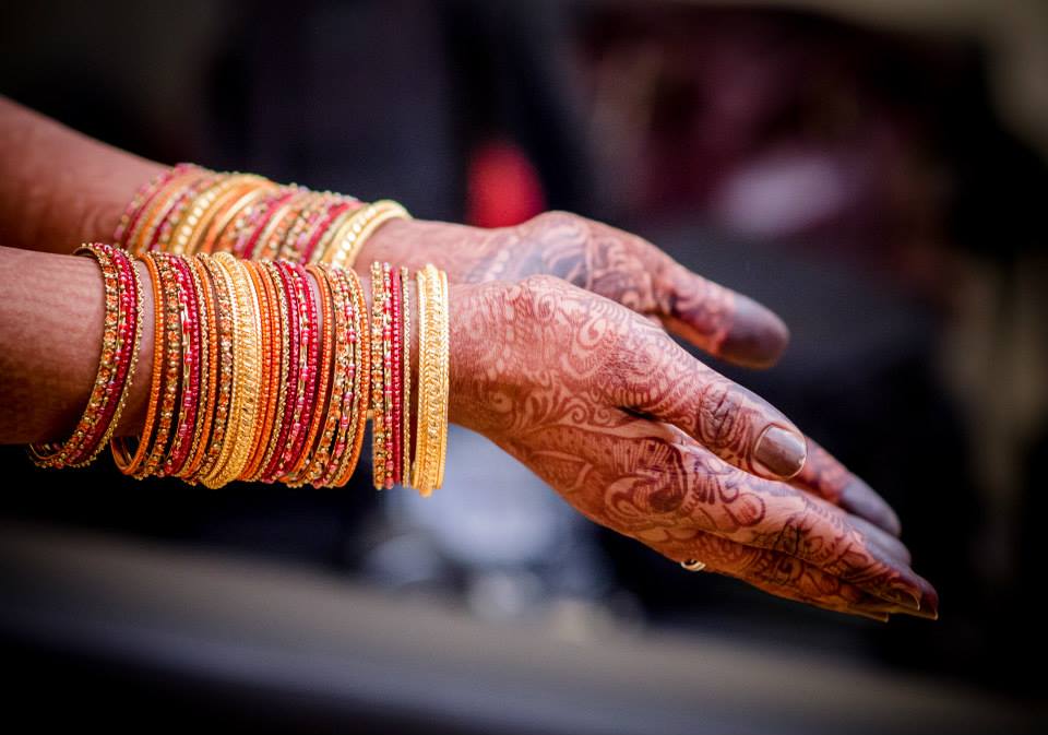 Beautiful Bangles With Golden Kadas by Dushyantha Kumar C Bridal-jewellery-and-accessories | Weddings Photos & Ideas
