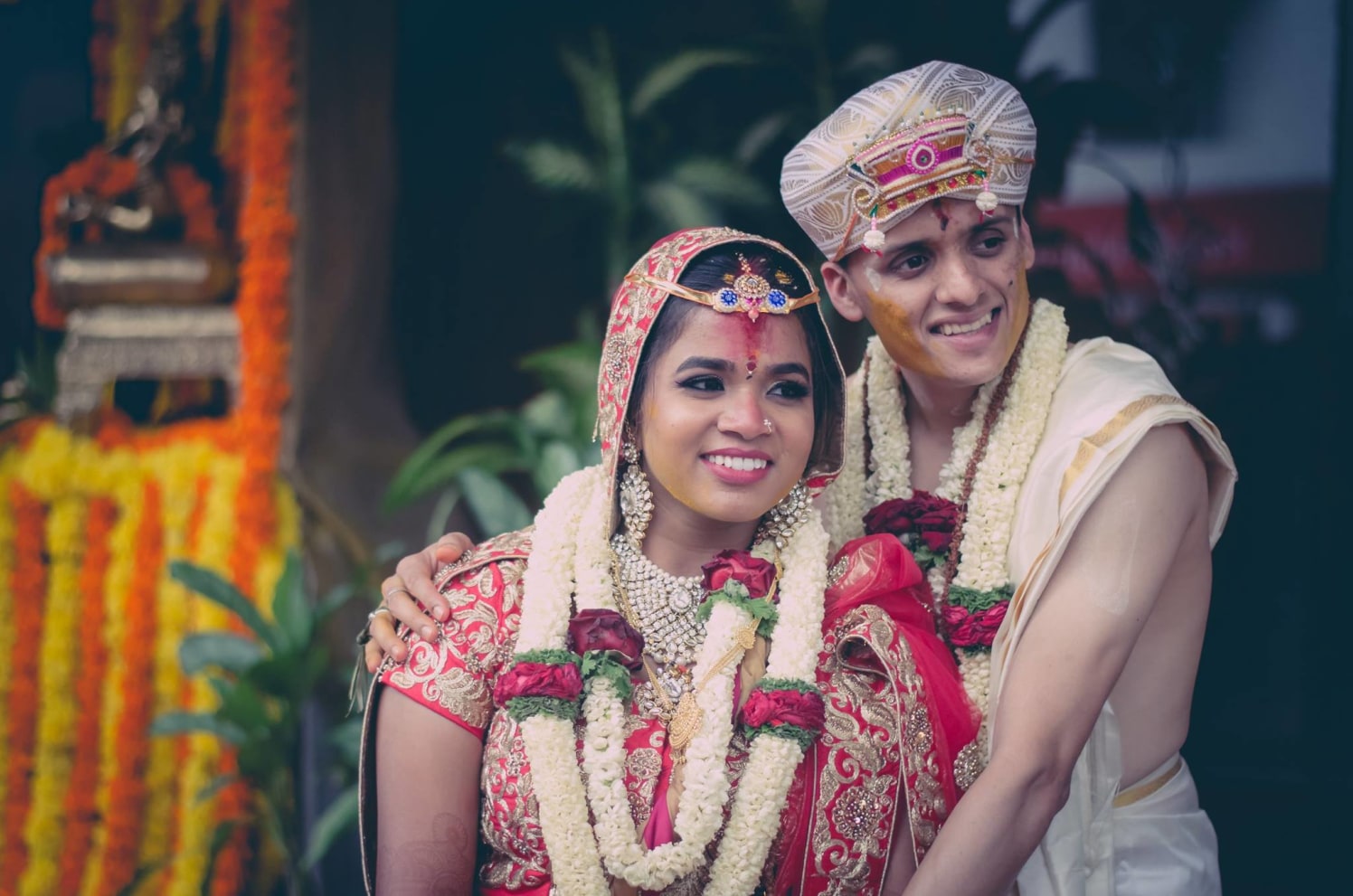 The newly wedded couple by Click n' Cherish Wedding-photography | Weddings Photos & Ideas