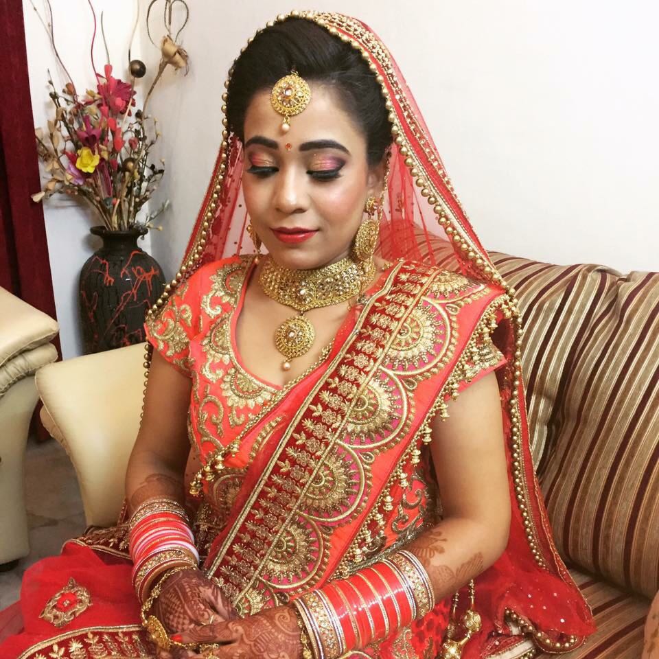 Smokey eye for this bride by Richa Malik Bridal-makeup | Weddings Photos & Ideas