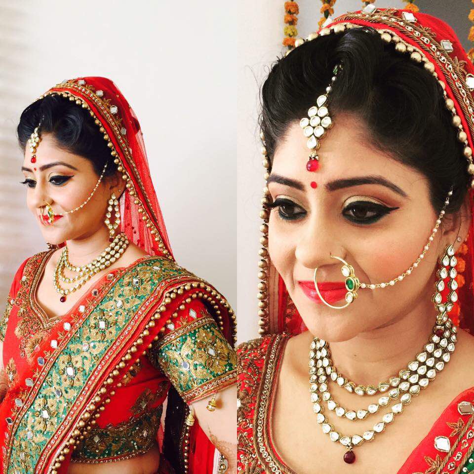Smiling brides are everybody's favorite by Richa Malik Bridal-makeup | Weddings Photos & Ideas