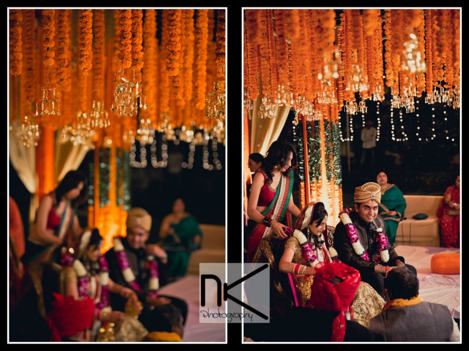 The couple braces for the ceremony by Nikhil Kapur Photography Wedding-photography | Weddings Photos & Ideas