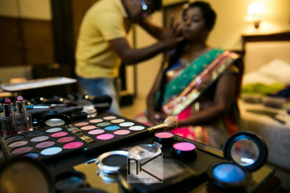 Makeup in full swing by Nikhil Kapur Photography Wedding-photography | Weddings Photos & Ideas