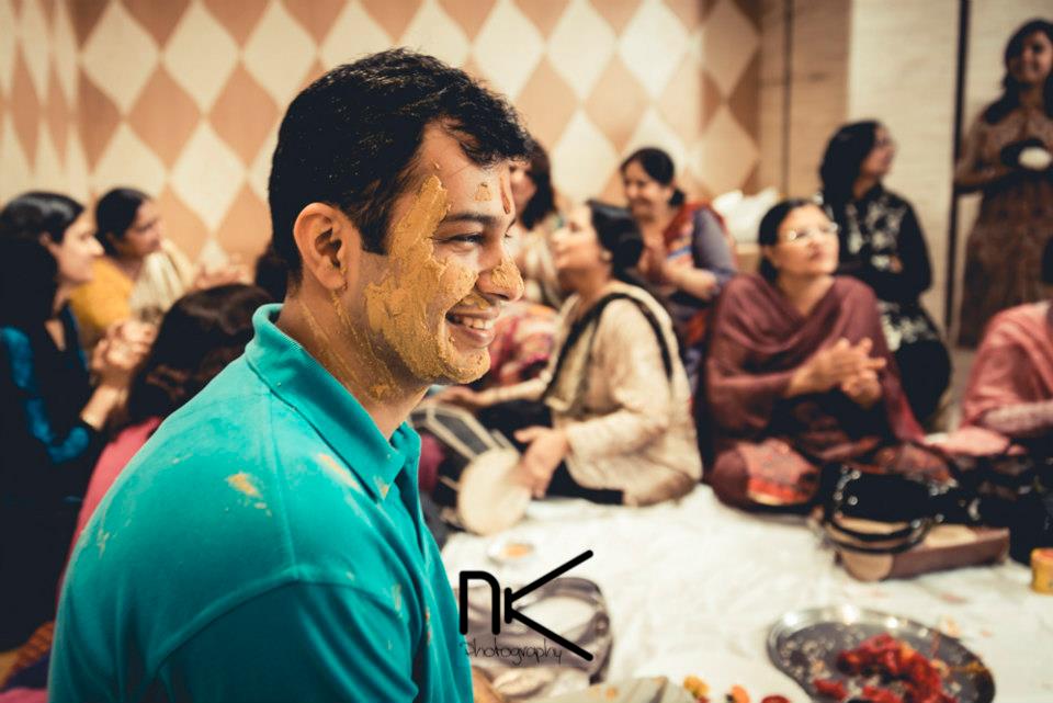 Use of haldi at its best by Nikhil Kapur Wedding-photography | Weddings Photos & Ideas