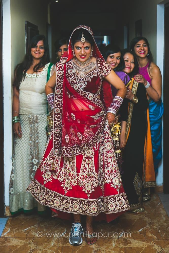 Posing With The Bridesmaids by Nikhil Kapur Wedding-photography | Weddings Photos & Ideas