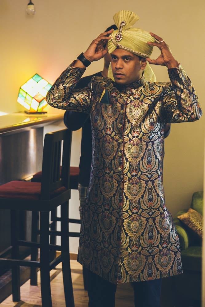 The groom prepares himself for the day by Nikhil Kapur Photography Wedding-photography | Weddings Photos & Ideas