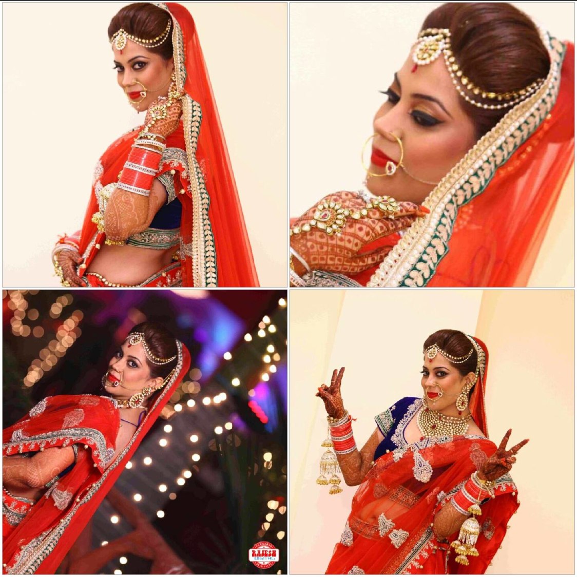 Gorgeous bride on her wedding day by Nishi Singh Bridal-makeup | Weddings Photos & Ideas