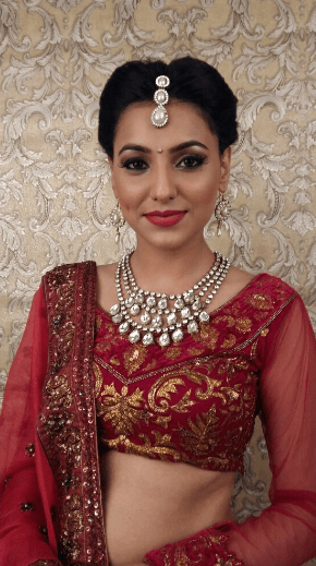 Wine color prettifying her beauty! by Nishi Singh Bridal-makeup | Weddings Photos & Ideas