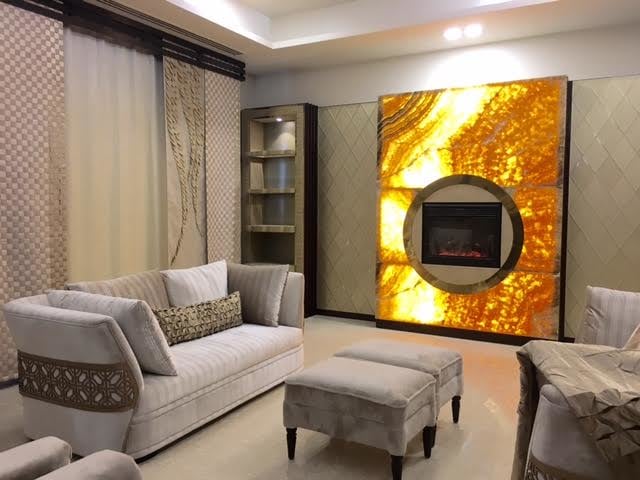 Living Room With Classic Contemporary Decor by Khayati Living-room Modern | Interior Design Photos & Ideas