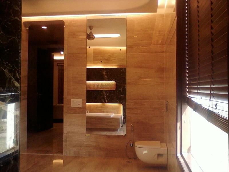 Limestone Furnishing In Bathroom by Khayati Bathroom Contemporary | Interior Design Photos & Ideas