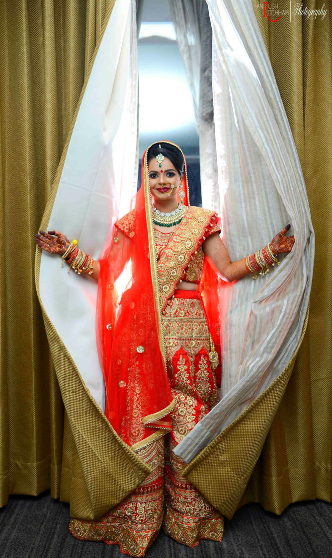 Crimson Red Bridal Lehenga by AKfotography Wedding-photography | Weddings Photos & Ideas