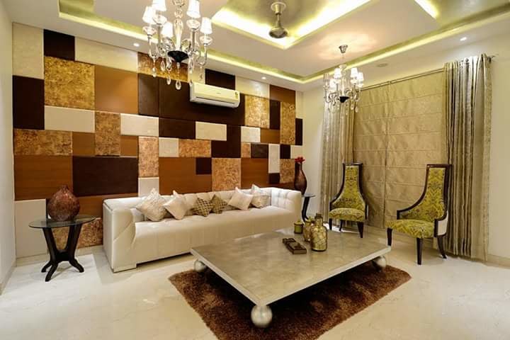 Vintage Lounge Chairs And Royal Chandelier In Living Room by Megha Jain Living-room Vintage | Interior Design Photos & Ideas
