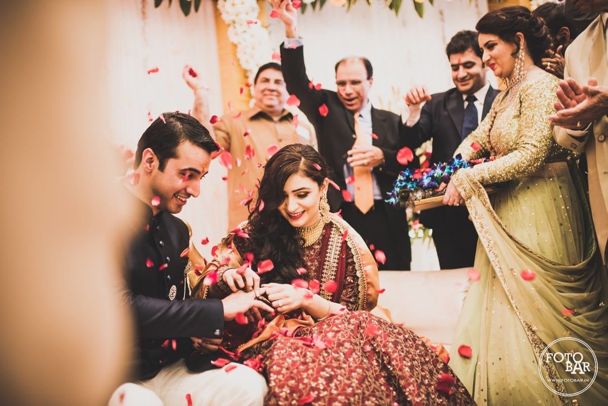 Beatific shot of ring ceremony by Fotobar Wedding-photography | Weddings Photos & Ideas