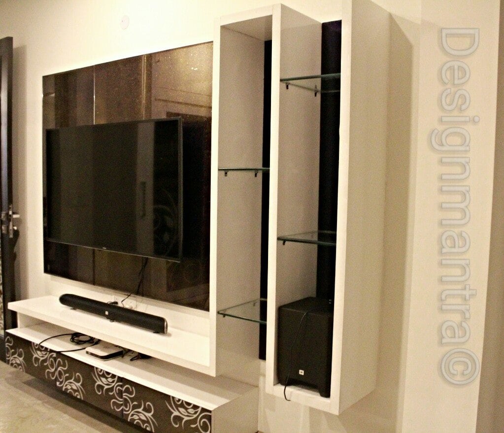 Contemporary TV cabinet by Designmantra Contemporary | Interior Design Photos & Ideas