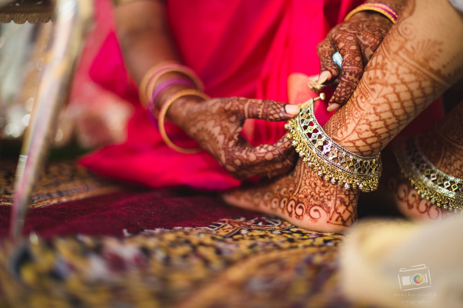 Beautiful Anklets by Minchu Studio Wedding-photography Bridal-jewellery-and-accessories | Weddings Photos & Ideas