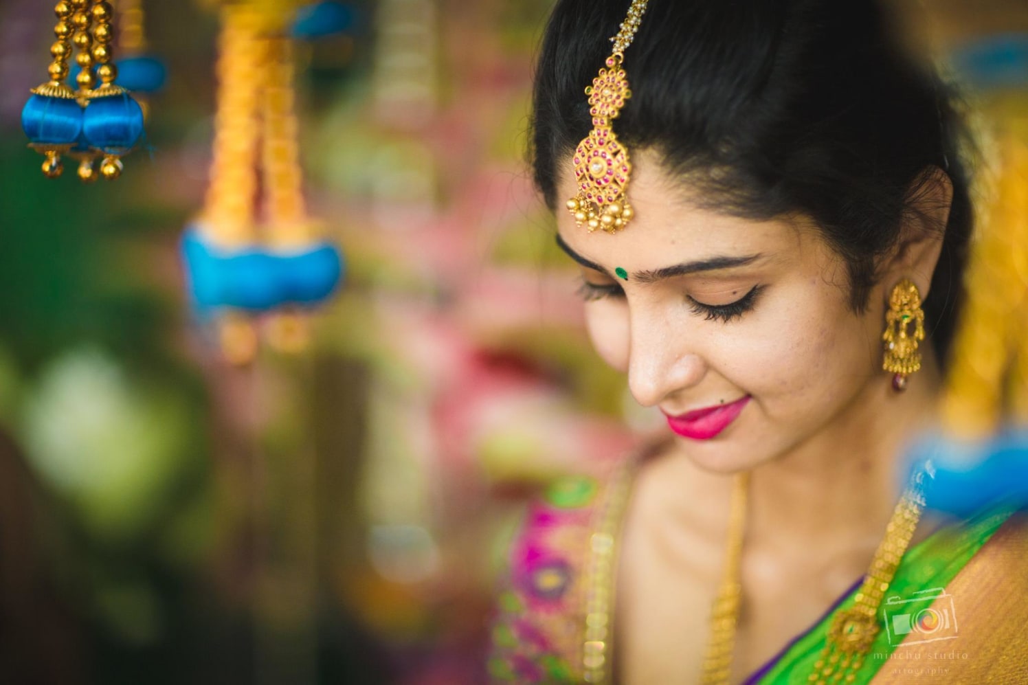 Beautiful Maang tikka by Minchu Studio Wedding-photography Bridal-jewellery-and-accessories | Weddings Photos & Ideas