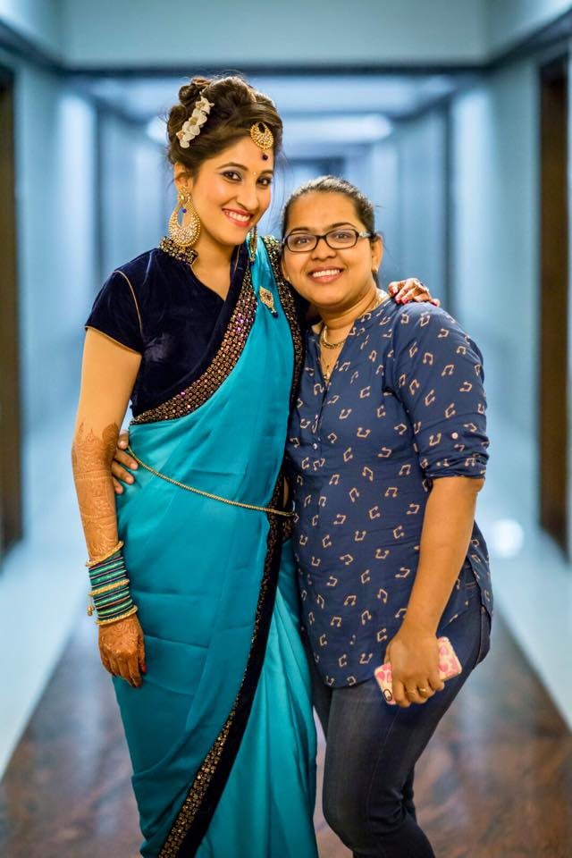 Happily posing by Saba Sayed Bridal-makeup | Weddings Photos & Ideas