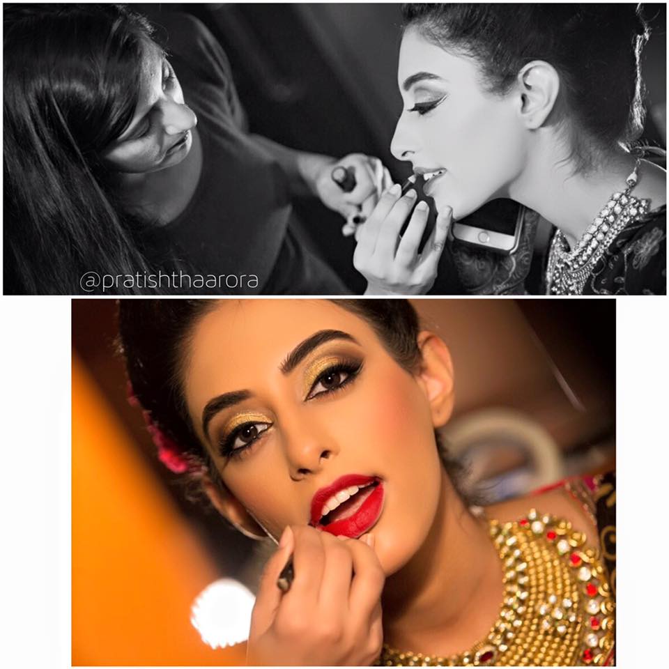 Get Ready Shot by Pratishtha Arora Bridal-makeup | Weddings Photos & Ideas