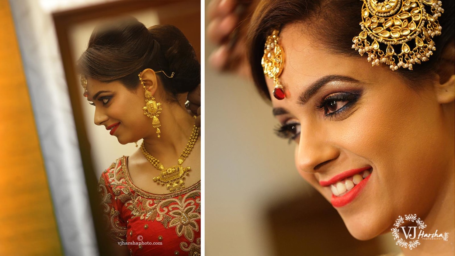 A Stunning Portrait of the Bride by Vjharsha Photography Wedding-photography Bridal-jewellery-and-accessories | Weddings Photos & Ideas