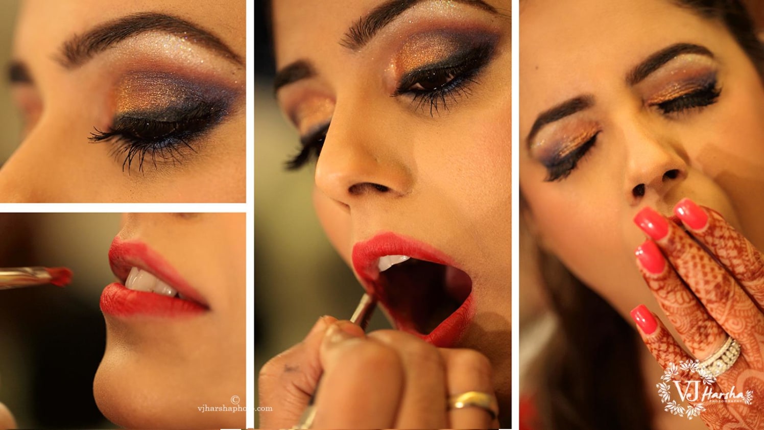 The Bride getting ready for the Special Day by Vjharsha Photography Wedding-photography Bridal-makeup | Weddings Photos & Ideas