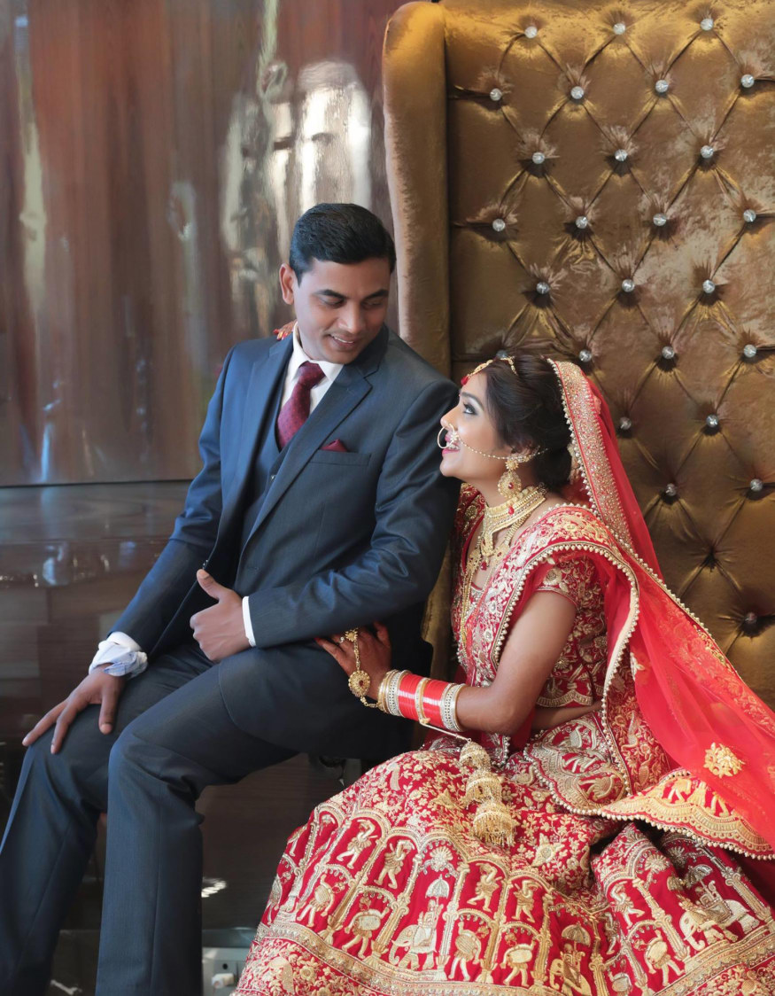 Couple On Their Wedding day by Mukesh bijalwan Wedding-photography Groom-wear-and-accessories Bridal-jewellery-and-accessories Wedding-dresses | Weddings Photos & Ideas