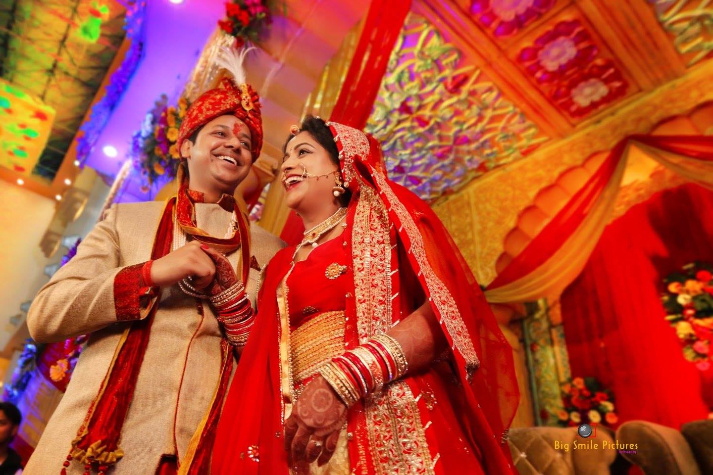 Happy Couple Portrait On Wedding Day by Mukesh bijalwan Wedding-photography Groom-wear-and-accessories | Weddings Photos & Ideas
