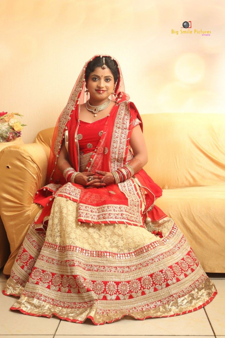 Bride Wearing Beautiful Lehenga With Gold Work by Mukesh bijalwan Wedding-photography Wedding-dresses | Weddings Photos & Ideas