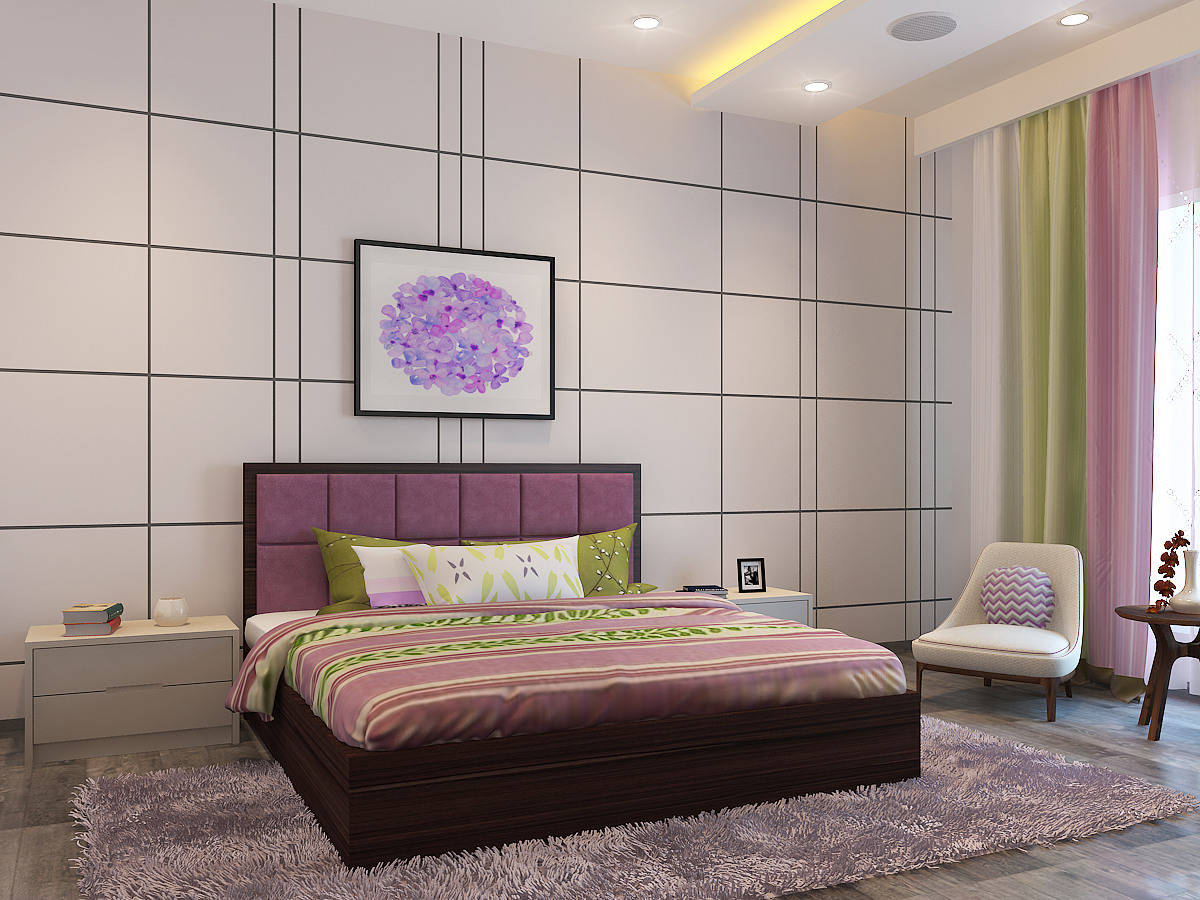 Retro Bedroom by Antarika designs Modern | Interior Design Photos & Ideas