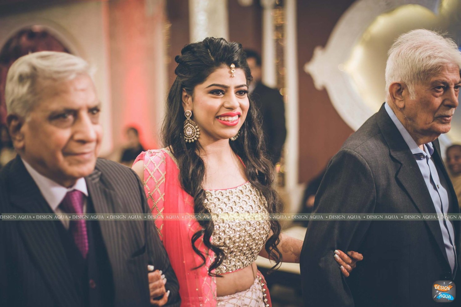 Half Up Half Down Open Curls Worn By the Bride by Priyanka Kamboj Wedding-photography Wedding-hairstyles | Weddings Photos & Ideas