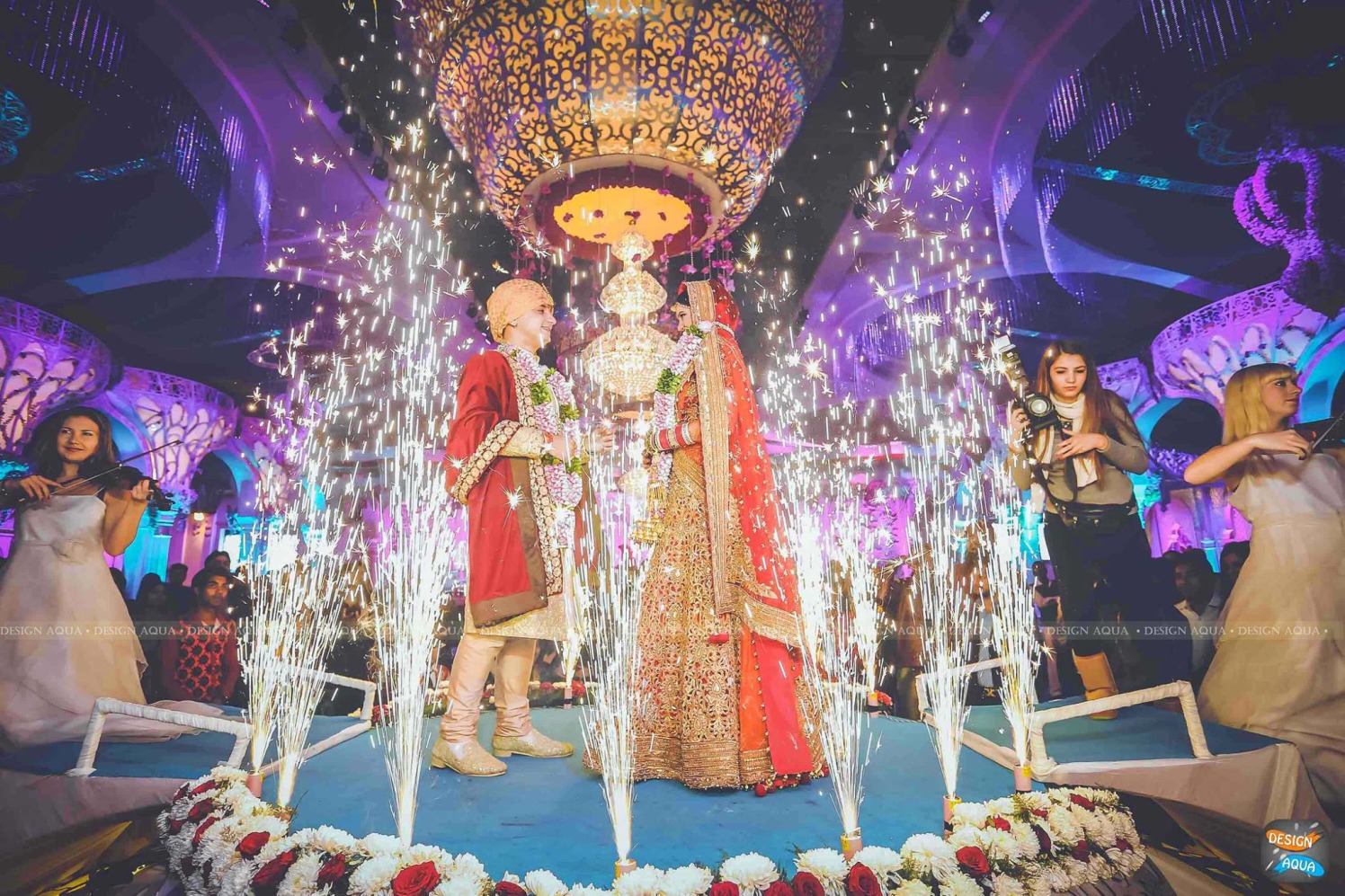 The Grand Celebrations of the Jaimala Ceremony by Priyanka Kamboj Wedding-photography | Weddings Photos & Ideas