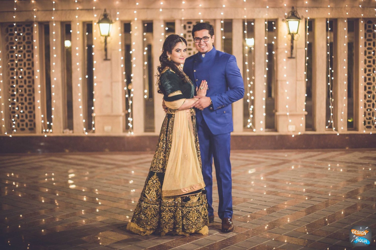 Regal Emerald Green Anarkali With Golden Threadwork by Priyanka Kamboj Wedding-photography Groom-wear-and-accessories Wedding-dresses | Weddings Photos & Ideas