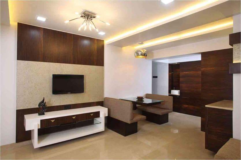 Spacious living area with marble flooring by Hemangi Chaudhari-pawar Living-room Modern | Interior Design Photos & Ideas
