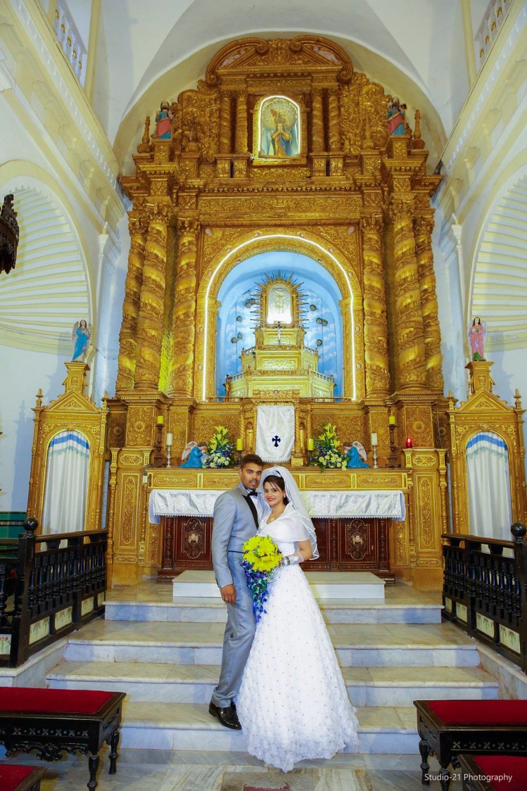 Traditional Shot Of Conventional Christian Bridegroom In The Aesthetic Beauty Of Church by Terence Savio Pimenta Wedding-photography | Weddings Photos & Ideas
