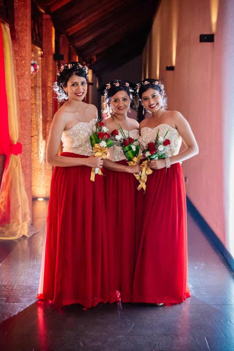 Shimmering Golden And Red Tube Floor Length Dress by Terence Savio Pimenta Wedding-photography Wedding-dresses | Weddings Photos & Ideas