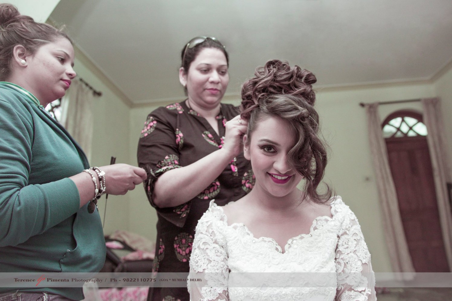 Astonishing Messy High Bun With Wavy Front Locks by Terence Savio Pimenta Wedding-photography Wedding-hairstyles | Weddings Photos & Ideas