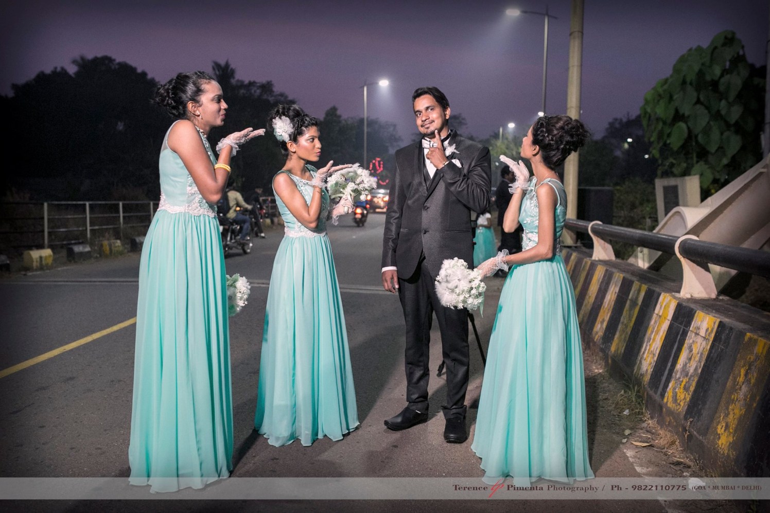 Fun Stylized Wedding Shoot Of Groom With Bridesmaids by Terence Savio Pimenta Wedding-photography | Weddings Photos & Ideas