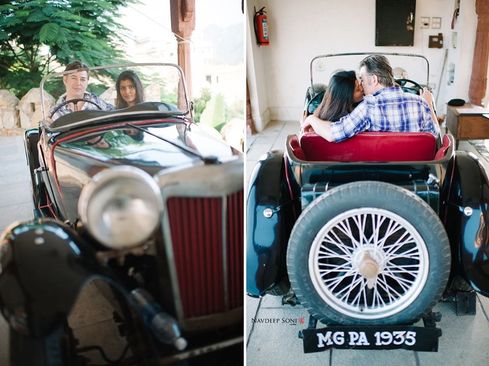 Stylized Pre Wedding Shoot Using A Vintage Prop by Navdeep Soni Wedding-photography | Weddings Photos & Ideas