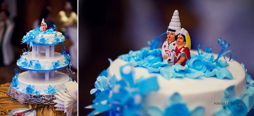 A Fancy Decorated Bengali Themed Wedding Cake by Navdeep Soni Wedding-photography | Weddings Photos & Ideas