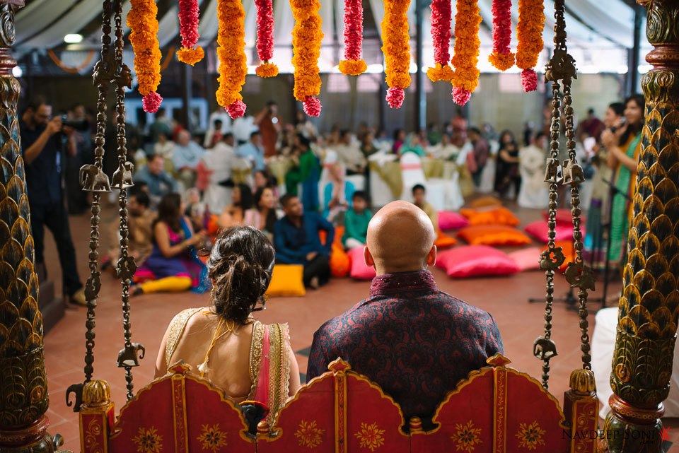 Swing Decor With Marigold Flower Danglers by Navdeep Soni Wedding-decor | Weddings Photos & Ideas