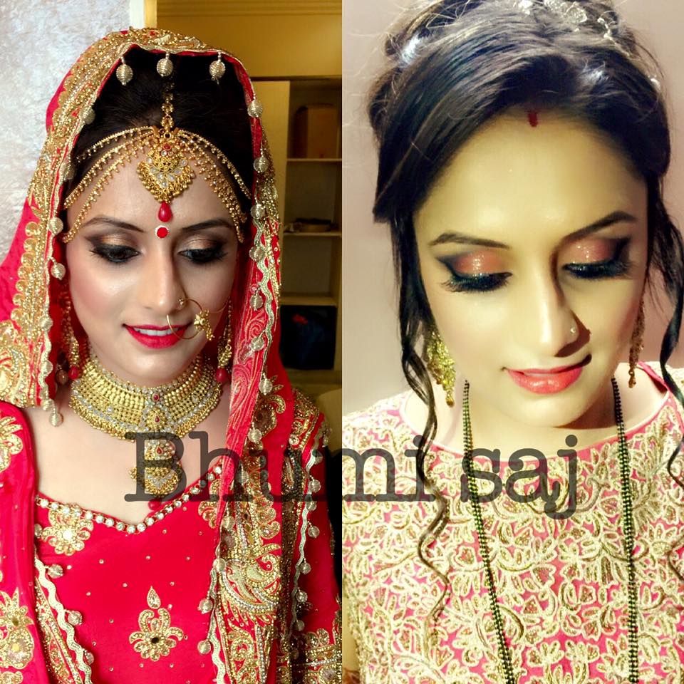 Two makeup looks for one bride by Bhumika Sajnani Bridal-makeup | Weddings Photos & Ideas