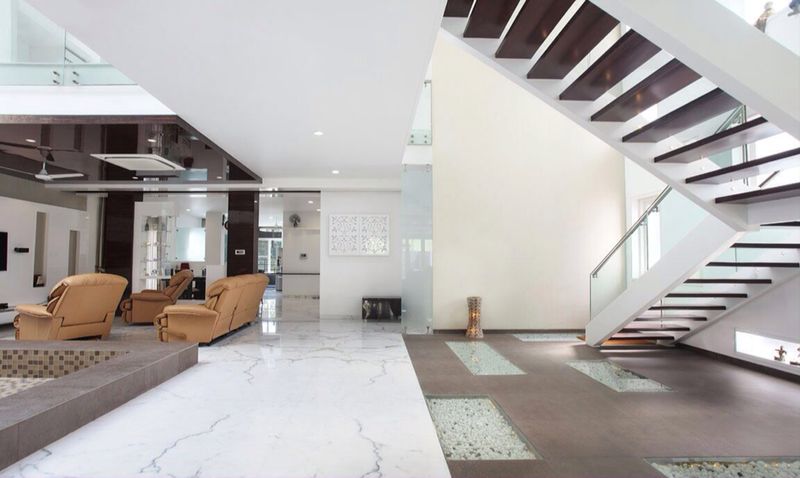 Modern Staircase by JMR Infrastructure Indoor-spaces Modern | Interior Design Photos & Ideas