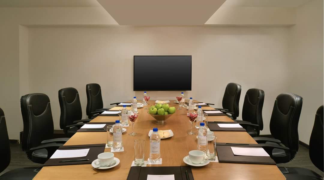 Conference Room With Black Chairs by R. Gautam Jain Modern | Interior Design Photos & Ideas