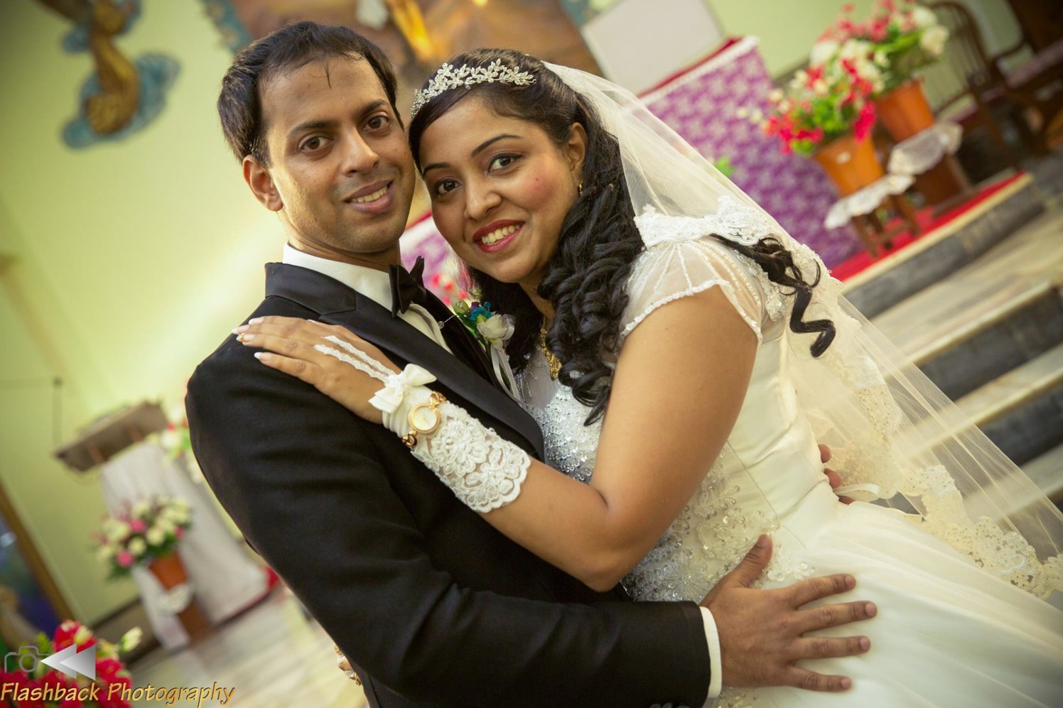 Bride and Groom Wearing Beautiful Black and White Attire by Lloyd Bangera Wedding-photography | Weddings Photos & Ideas