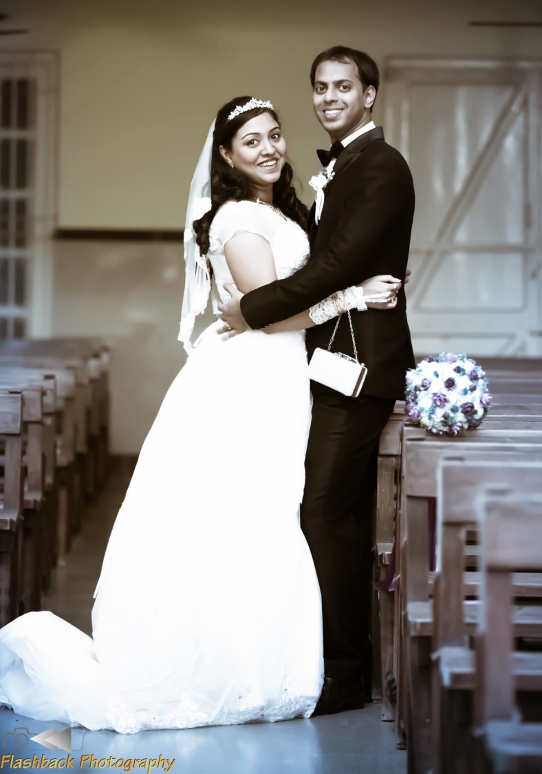 Bride and Groom Wearing Alluring Black and White Makeup by Lloyd Bangera Wedding-photography | Weddings Photos & Ideas