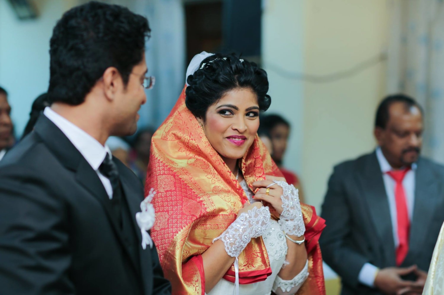 Christian Bride Donning the Traditional Ghoongat by Lloyd Bangera Wedding-photography | Weddings Photos & Ideas