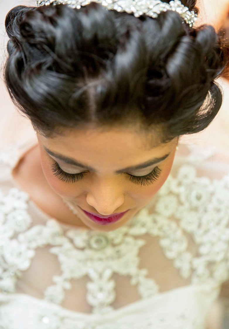 Christian Bride Donning Subtle Grey Eye Makeup by Lloyd Bangera Bridal-makeup | Weddings Photos & Ideas