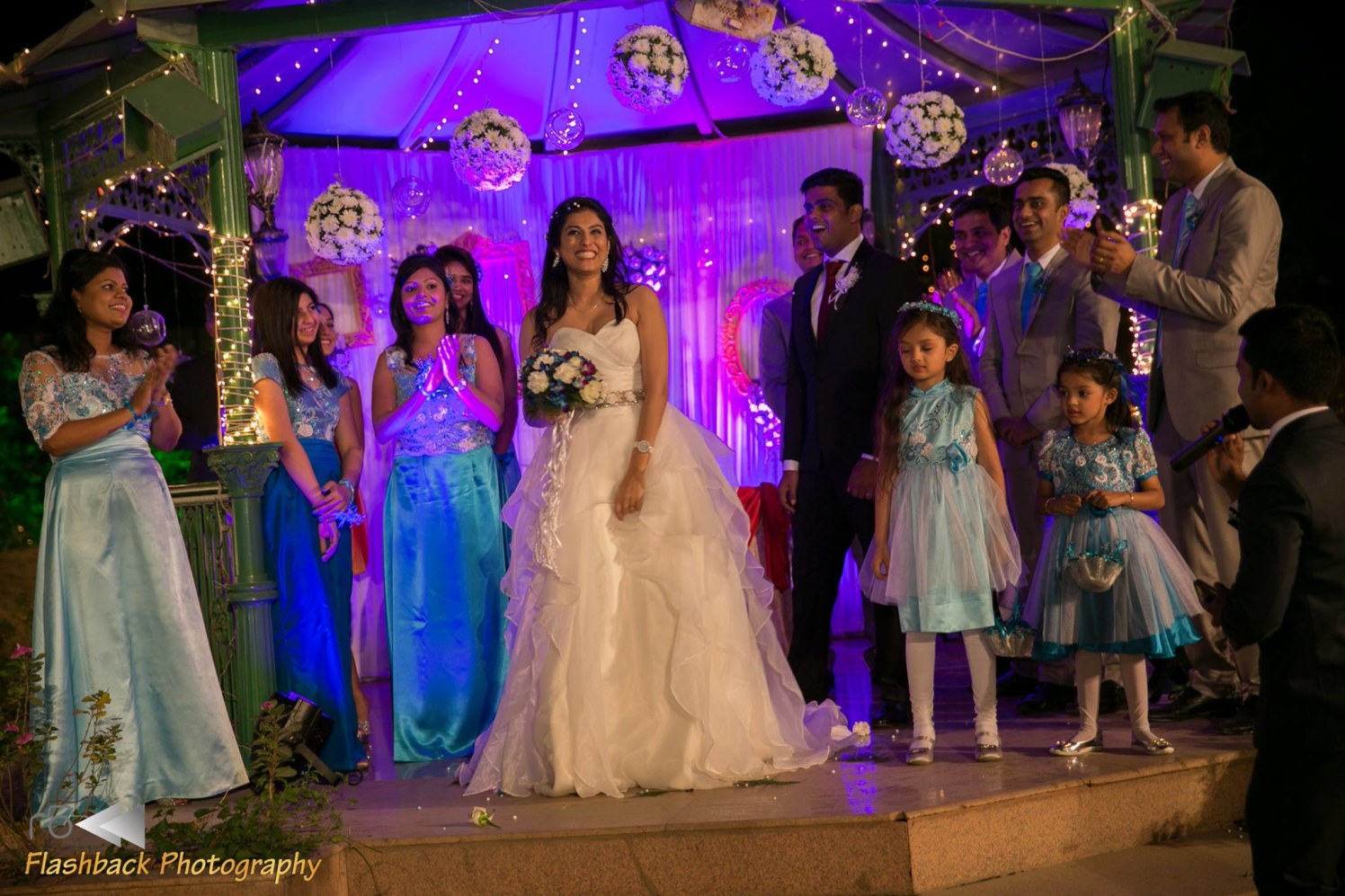 Bride Wearing White Net Ball Gown by Lloyd Bangera Wedding-photography | Weddings Photos & Ideas