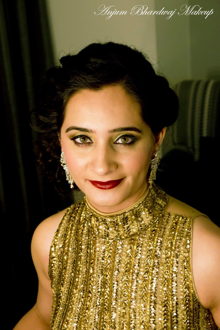 This bride is ready to party. by Anjum Bridal-makeup | Weddings Photos & Ideas