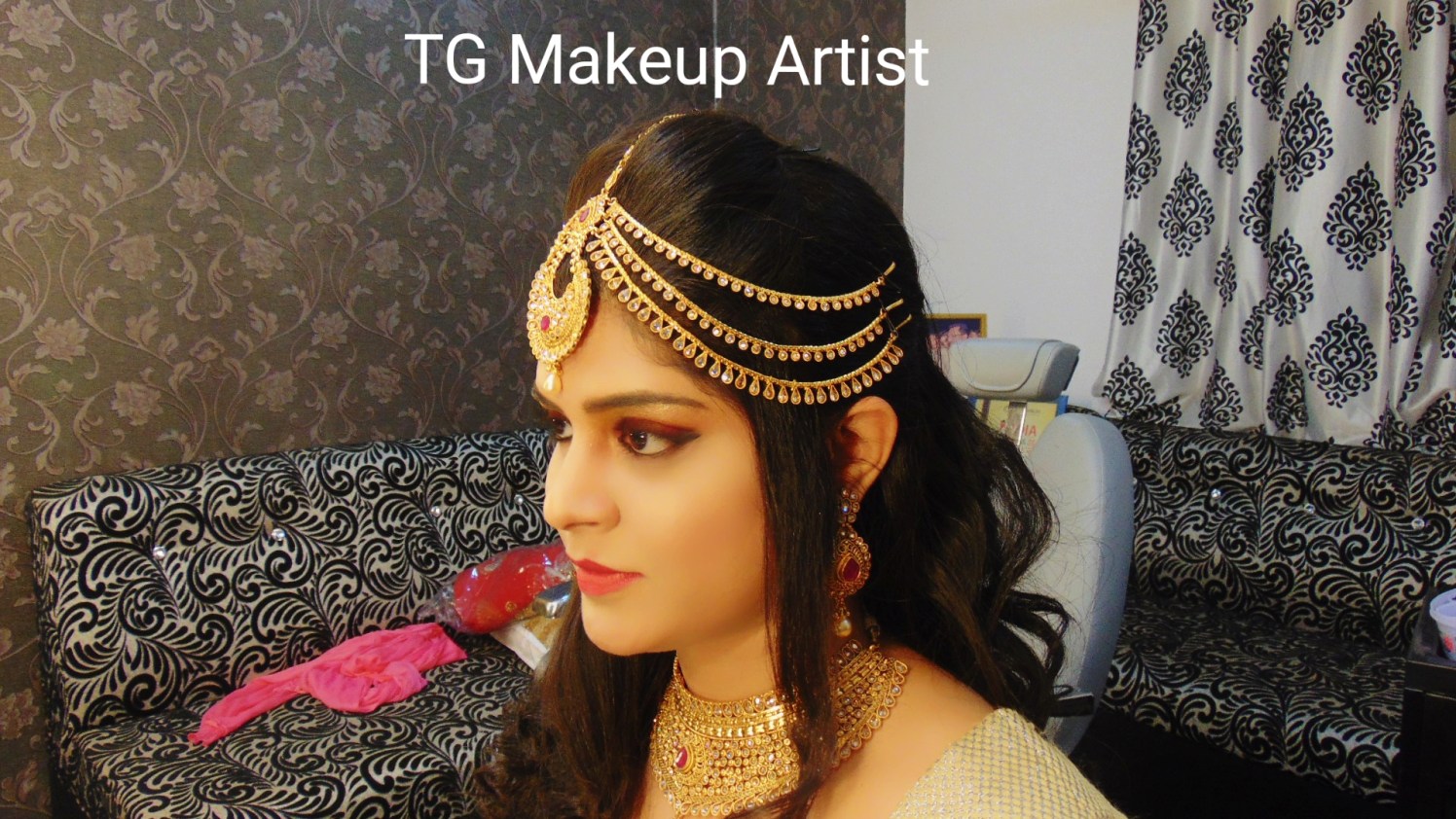 Hair accessory on point by Makeup Artist by Tamanna Ghori Wedding-photography | Weddings Photos & Ideas
