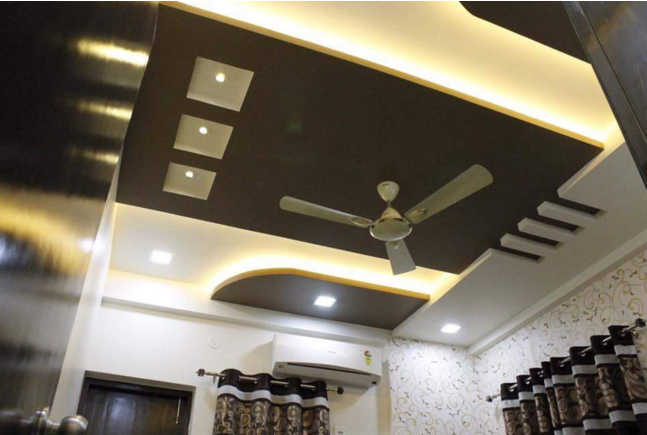 Modern Style False Ceiling by Veer Interior Living-room Modern | Interior Design Photos & Ideas